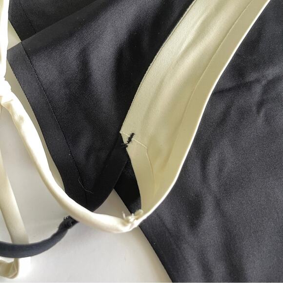 L*Space X Revolve Mackena Bikini Bottom Fused String Black Cream - Picture 7 of 14